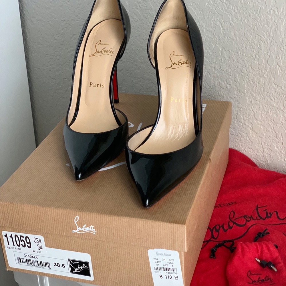 Christian Louboutin Iriza Black Patent 100